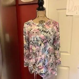 Stylish Women's Multicolor Tie-Dye Blouse